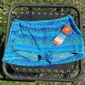 NWT Matching Bikini Botton & Mini Skirt Size M 12 Boy Shorts Style Baltex Mix
